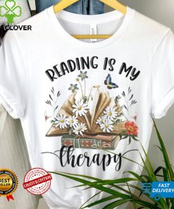 Reading Is My Therapy Sweatshirt , Book Floral Reading Crewneck Sweater