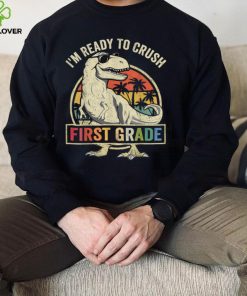 Ready To Crush First Grade 1st Day Of School Dinosaur Boys T Shirt