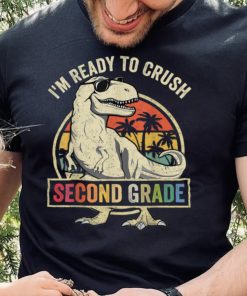 Ready To Crush Second 2nd Grade Dinosaur Back To School Boys T Shirt