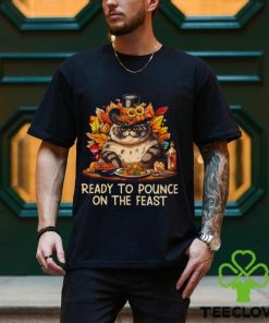 Ready To Pounce On The Feast Thanksgiving Cat Classic T Shirt