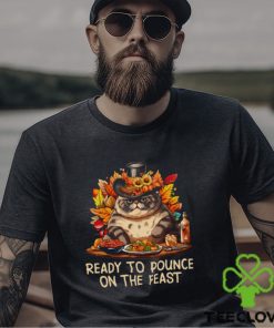 Ready To Pounce On The Feast Thanksgiving Cat Classic T Shirt