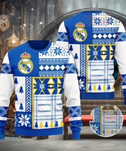 Real Madrid 3D Ugly Christmas Sweater