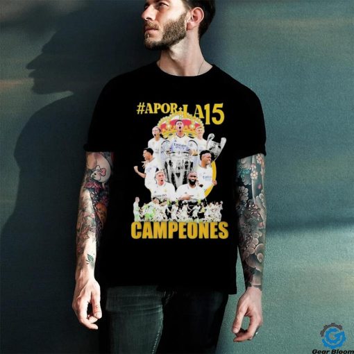 Real Madrid Apor La15 Campeones Shirt