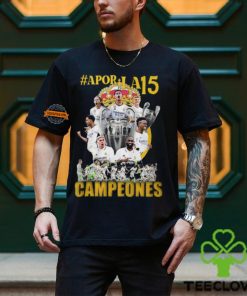 Real Madrid Apor La15 Campeones T Shirt