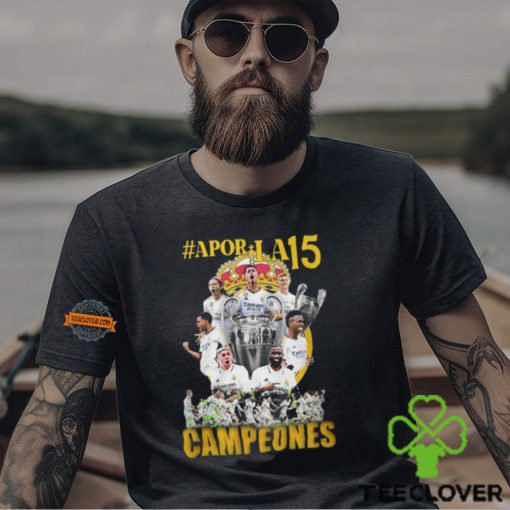 Real Madrid Apor La15 Campeones T Shirt