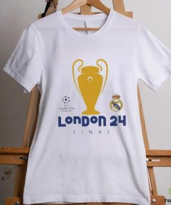 Real Madrid CF London 24 Final Champions League logo shirt