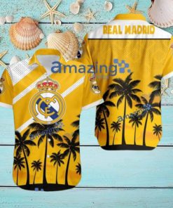 Real Madrid FC Logo Button Down Hawaiian Shirt Hip Summer Trend