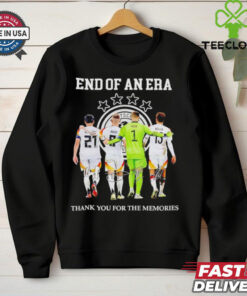 Real Madrid end of an era thank you for the memories signatures shirt