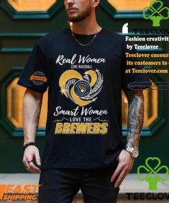 Real Women Love Baseball Smart Women Love The Brewers Shirt
