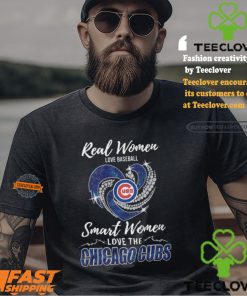 Real Women Love Baseball Smart Women Love The Chicago Cubs Shirt
