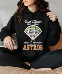 Real Women Love Baseball Smart Women Love The Houston Astros T Shirt