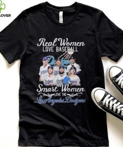 Real Women Love Baseball Smart Women Love The Los Angeles Dodgers Signatures 2022 Shirt