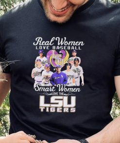 Real Women Love Baseball Smart Women Love The Lsu Tigers Signatures Shirt