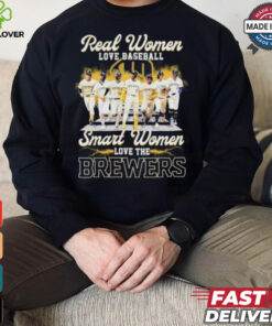 Real Women Love Baseball Smart Women Love The Milwaukee Brewers 2024 Shirt