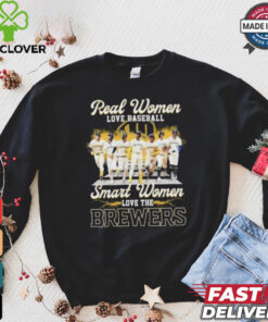 Real Women Love Baseball Smart Women Love The Milwaukee Brewers 2024 Shirt