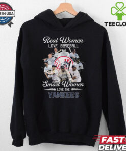 Real Women Love Baseball Smart Women Love The New York Yankees Signatures Shirt