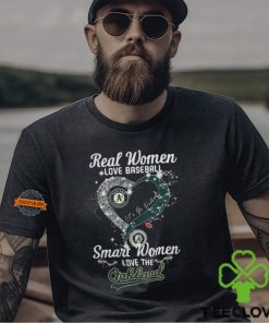 Real Women Love Baseball Smart Women Love The Oakland Athletics Let’s Go Oakland 2024 Shirts