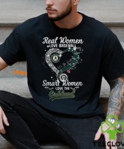 Real Women Love Baseball Smart Women Love The Oakland Athletics Let’s Go Oakland 2024 Shirts