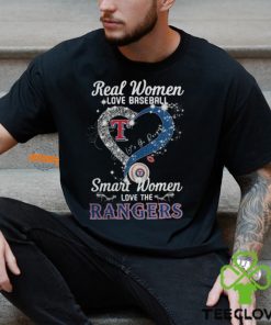 Real Women Love Baseball Smart Women Love The Texas Rangers Let’s Go Rangers 2024 Shirt