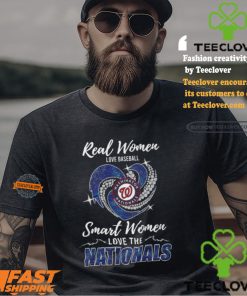 Real Women Love Baseball Smart Women Love The Washington Nationals Shirt