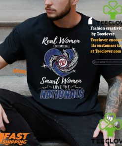 Real Women Love Baseball Smart Women Love The Washington Nationals Shirt
