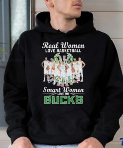Real Women Love Basketball Smart Women Love The Bucks Shirt