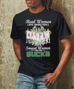 Real Women Love Basketball Smart Women Love The Bucks Shirt