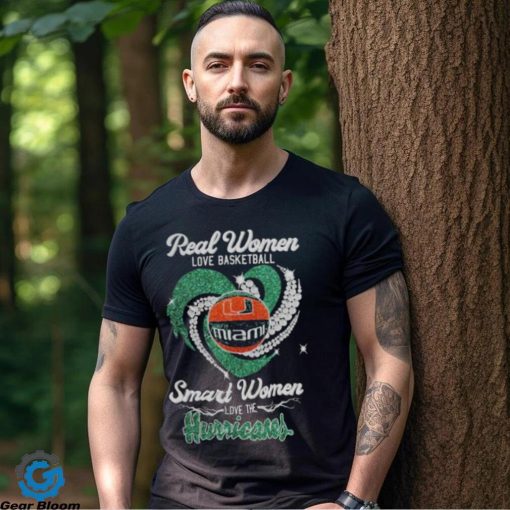 Real Women Love Basketball Smart Women Love The Hurricanes 2023 Shirt