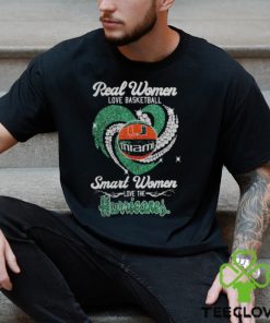 Real Women Love Basketball Smart Women Love The Hurricanes 2023 Shirt