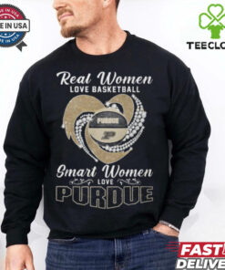 Real Women Love Basketball Smart Women Love The Purdue Boilermakers Signature Unisex T Shirt