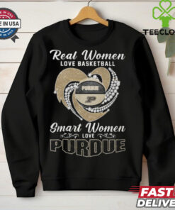 Real Women Love Basketball Smart Women Love The Purdue Boilermakers Signature Unisex T Shirt