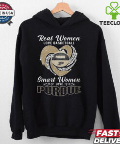 Real Women Love Basketball Smart Women Love The Purdue Boilermakers Signature Unisex T Shirt