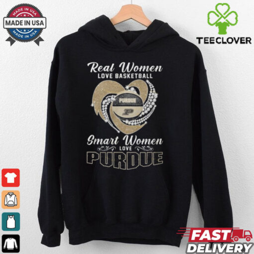 Real Women Love Basketball Smart Women Love The Purdue Boilermakers Signature Unisex T Shirt