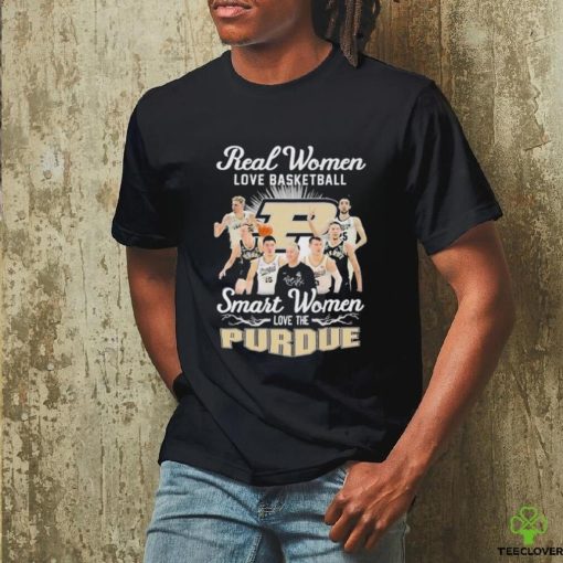 Real Women Love Basketball Smart Women Love The Purdue Men’s Basketball Big Ten 2024 Shirt