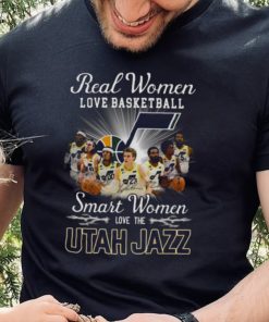 Real Women Love Basketball Smart Women Love The Utah Jazz Signatures shirt
