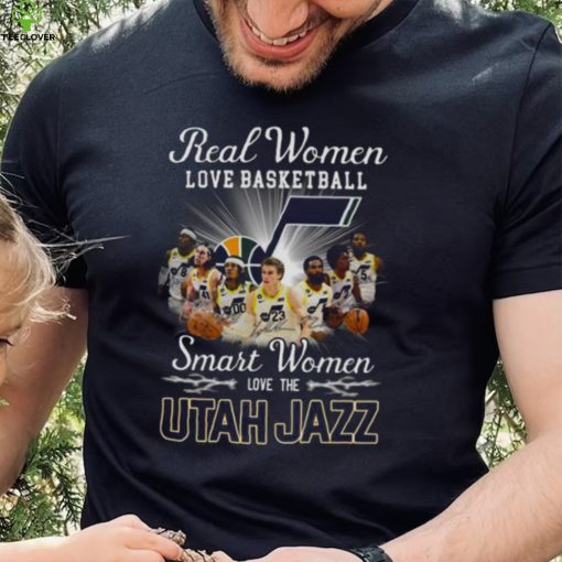 Real Women Love Basketball Smart Women Love The Utah Jazz Signatures hoodie, sweater, longsleeve, shirt v-neck, t-shirt