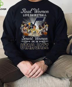 Real Women Love Basketball Smart Women Love The Utah Jazz Signatures hoodie, sweater, longsleeve, shirt v-neck, t-shirt