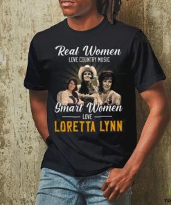 Real Women Love Country Music Smart Women Love Loretta Lynn T Shirt