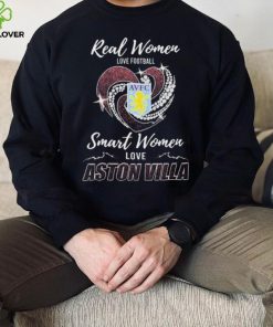 Real Women Love Football Smart Women Love Aston Villa Heart Diamond hoodie, sweater, longsleeve, shirt v-neck, t-shirt