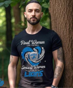 Real Women Love Football Smart Women Love The Lions Glitter Heart Shirt,  hoodie, longsleeve, sweatshirt, v-neck tee