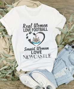Real Women Love Football Smart Women Love Newcastle T Shirt