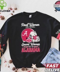 Real Women Love Football Smart Women Love The Alabama Crimson Tide X Snoopy Shirt