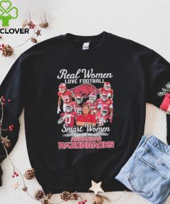 Real Women Love Football Smart Women Love The Arkansas Razorbacks 2023 Season Shirt