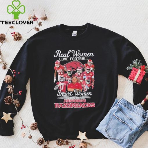 Real Women Love Football Smart Women Love The Arkansas Razorbacks 2023 Season Shirt