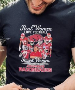 Real Women Love Football Smart Women Love The Arkansas Razorbacks 2023 Season Shirt