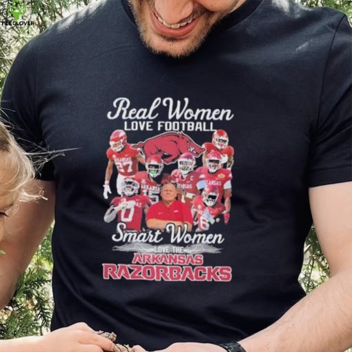 Real Women Love Football Smart Women Love The Arkansas Razorbacks 2023 Season Shirt