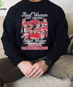 Real Women Love Football Smart Women Love The Arkansas Razorbacks 2023 Season Shirt