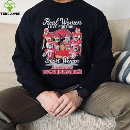 Real Women Love Football Smart Women Love The Arkansas Razorbacks 2023 Season Shirt