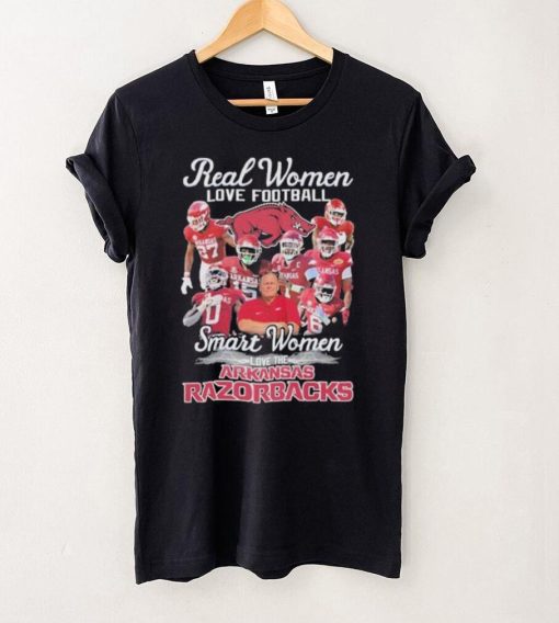 Real Women Love Football Smart Women Love The Arkansas Razorbacks 2023 Season Shirt