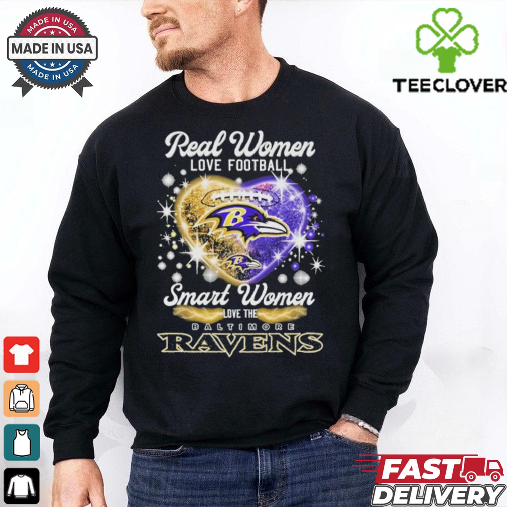 Real Women Love Football Smart Women Love The Baltimore Ravens Heart T Shirts Real Women Love Football Smart Women Love The Baltimore Ravens Heart T Shirts